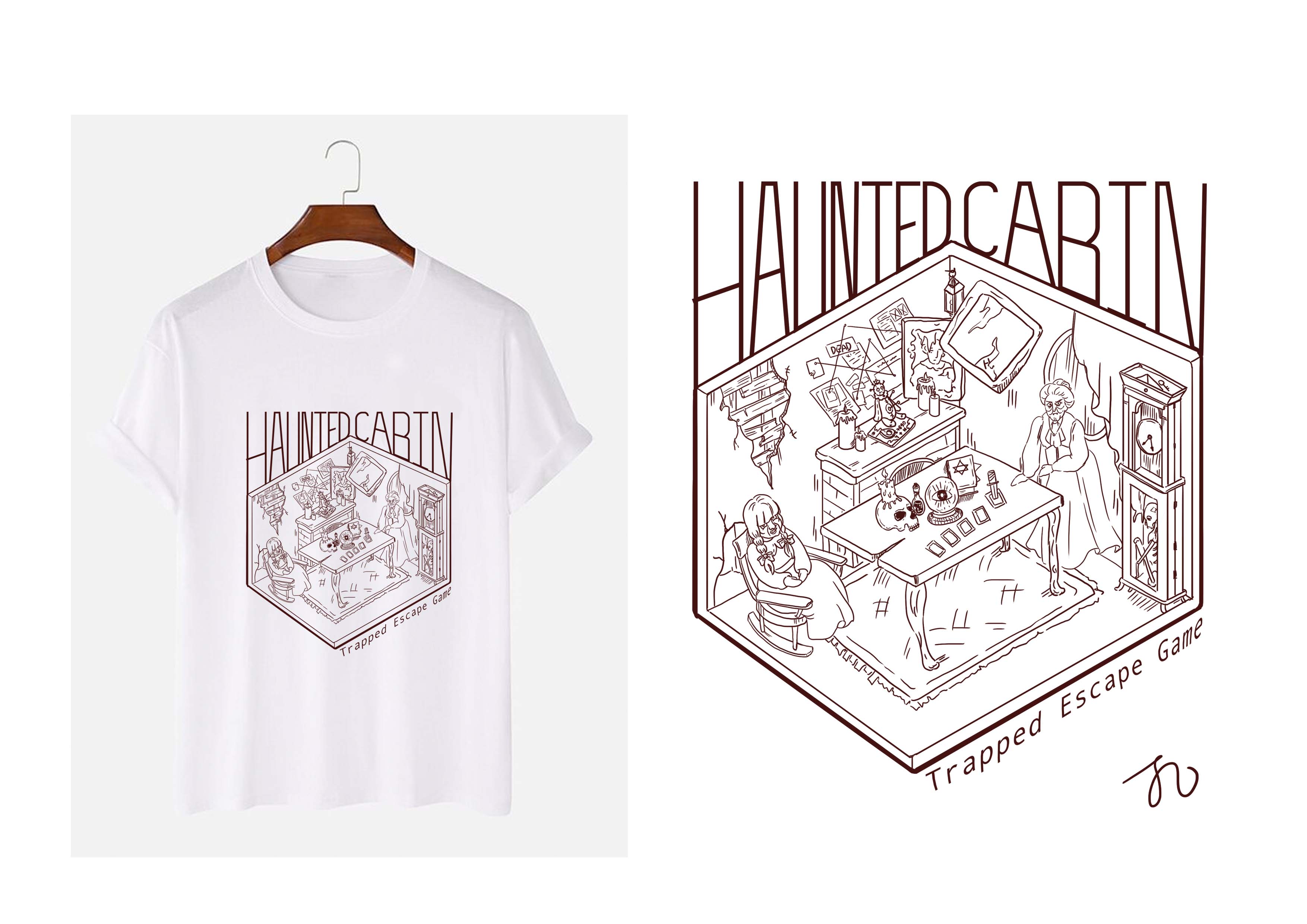 T-shirt Design by JoanneLart for Trapped Escape Game | Design #28672355