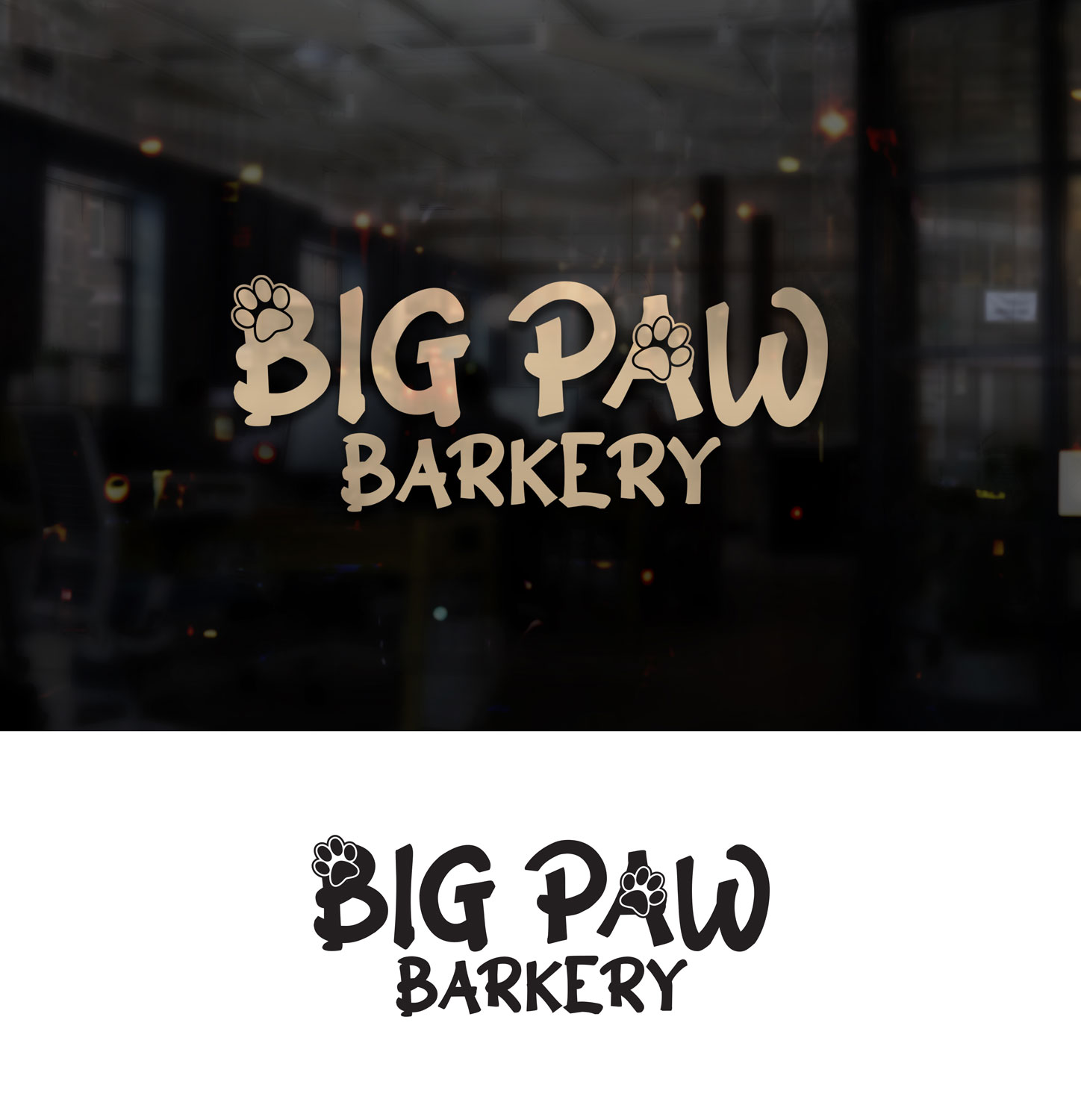 Diseño de Logo por Impressive Solutions para Big Paw Barkery | Diseño #28668458