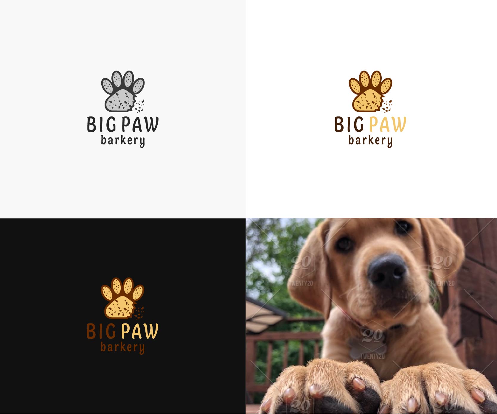 Logo Design by bestdesignzzz for Big Paw Barkery | Design #28675393