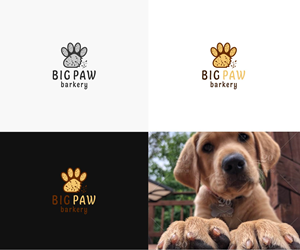 Logo Design by bestdesignzzz for Big Paw Barkery | Design: #28675393