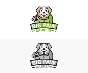 Logo Design by bestdesignzzz for Big Paw Barkery | Design: #28675394