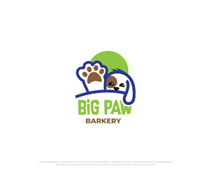 Logo Design by ecorokerz for Big Paw Barkery | Design: #28668457