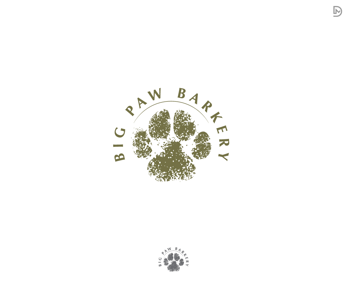 Logo Design by D_Mantra for Big Paw Barkery | Design #28669169