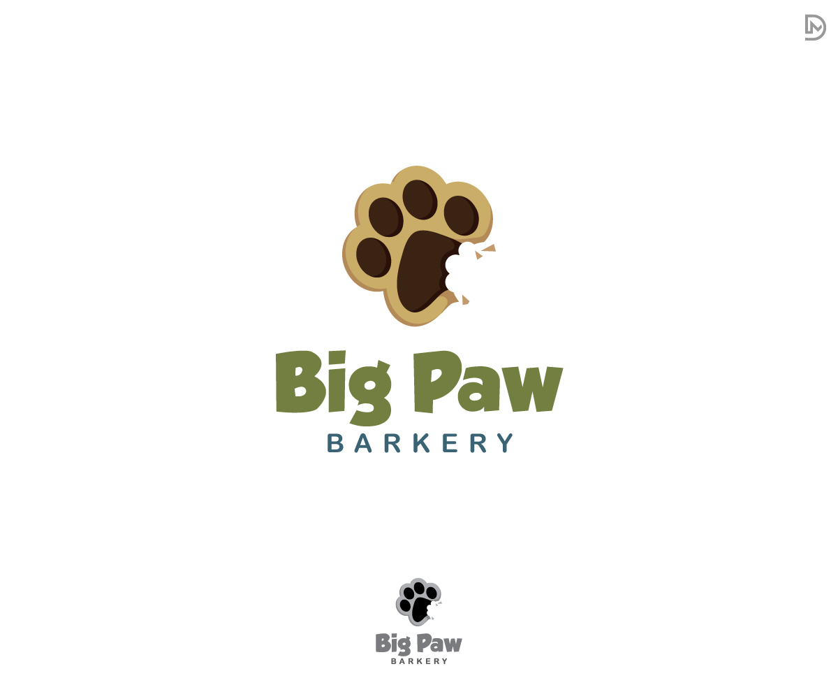 Logo Design by D_Mantra for Big Paw Barkery | Design #28669170