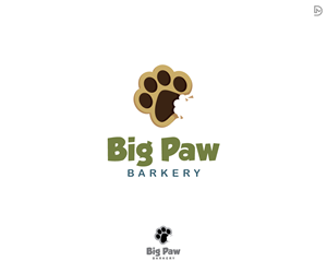 Logo Design by D_Mantra for Big Paw Barkery | Design: #28669170