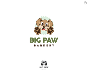 Logo Design by D_Mantra for Big Paw Barkery | Design: #28669171