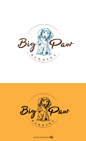 Logo Design by ally designs for Big Paw Barkery | Design: #28670662
