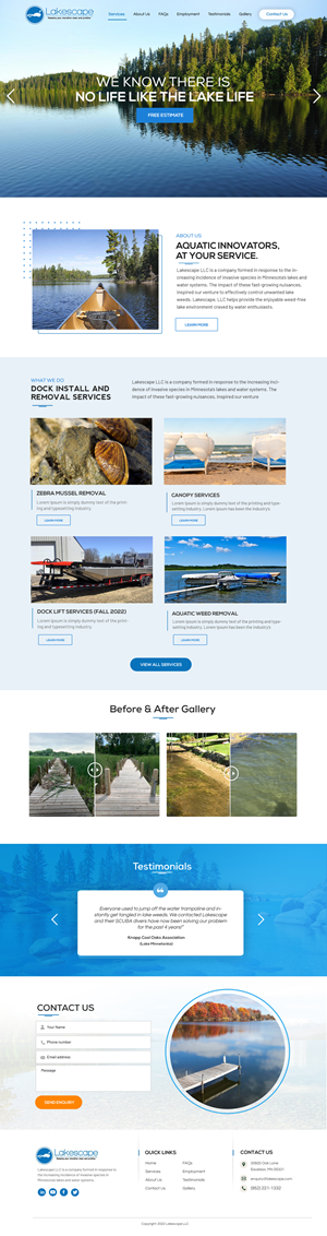 Web Design by Blue Sparrow for WebDuck Designs | Design: #28678119