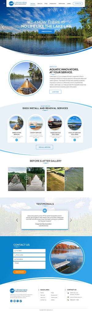 Web Design by Blue Sparrow for WebDuck Designs | Design: #28678221