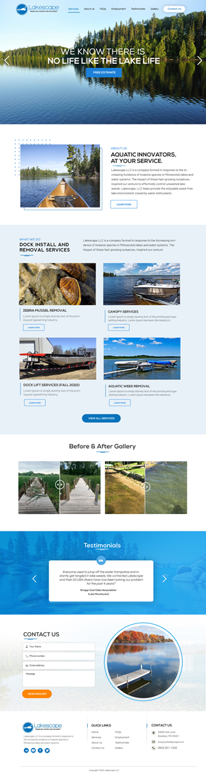 Web Design by Blue Sparrow for WebDuck Designs | Design: #28682240