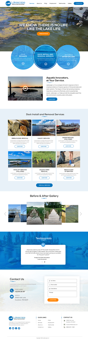 Web Design by Blue Sparrow for WebDuck Designs | Design: #28682256