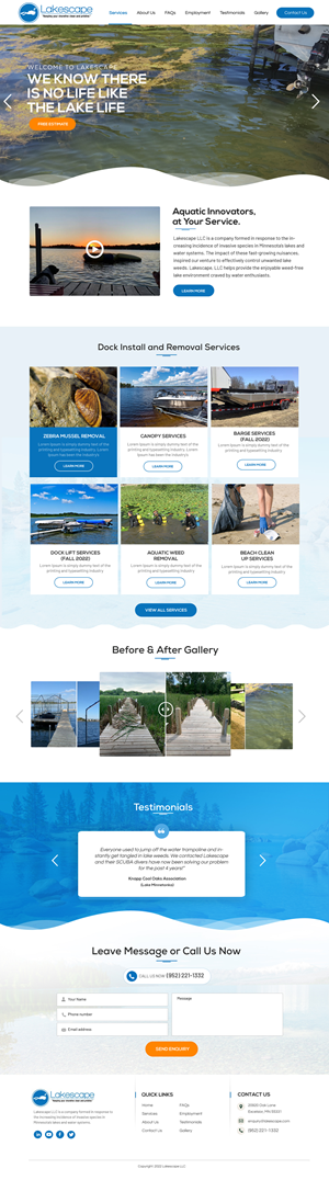Web Design by Blue Sparrow for WebDuck Designs | Design: #28682257