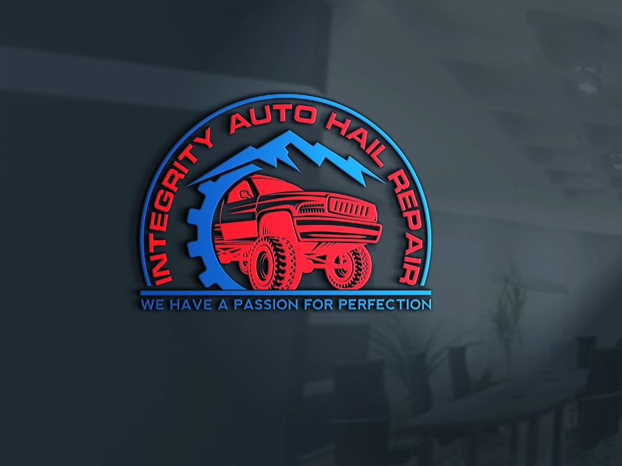 Logo Design by the majestic design for Integrity Auto Hail Repair | Design #28679686