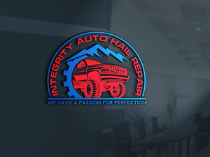 Logo Design by the majestic design for Integrity Auto Hail Repair | Design: #28679686