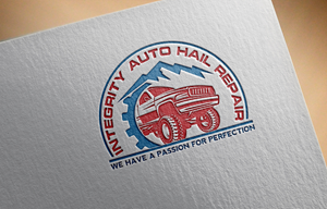 Logo Design by the majestic design for Integrity Auto Hail Repair | Design: #28679687