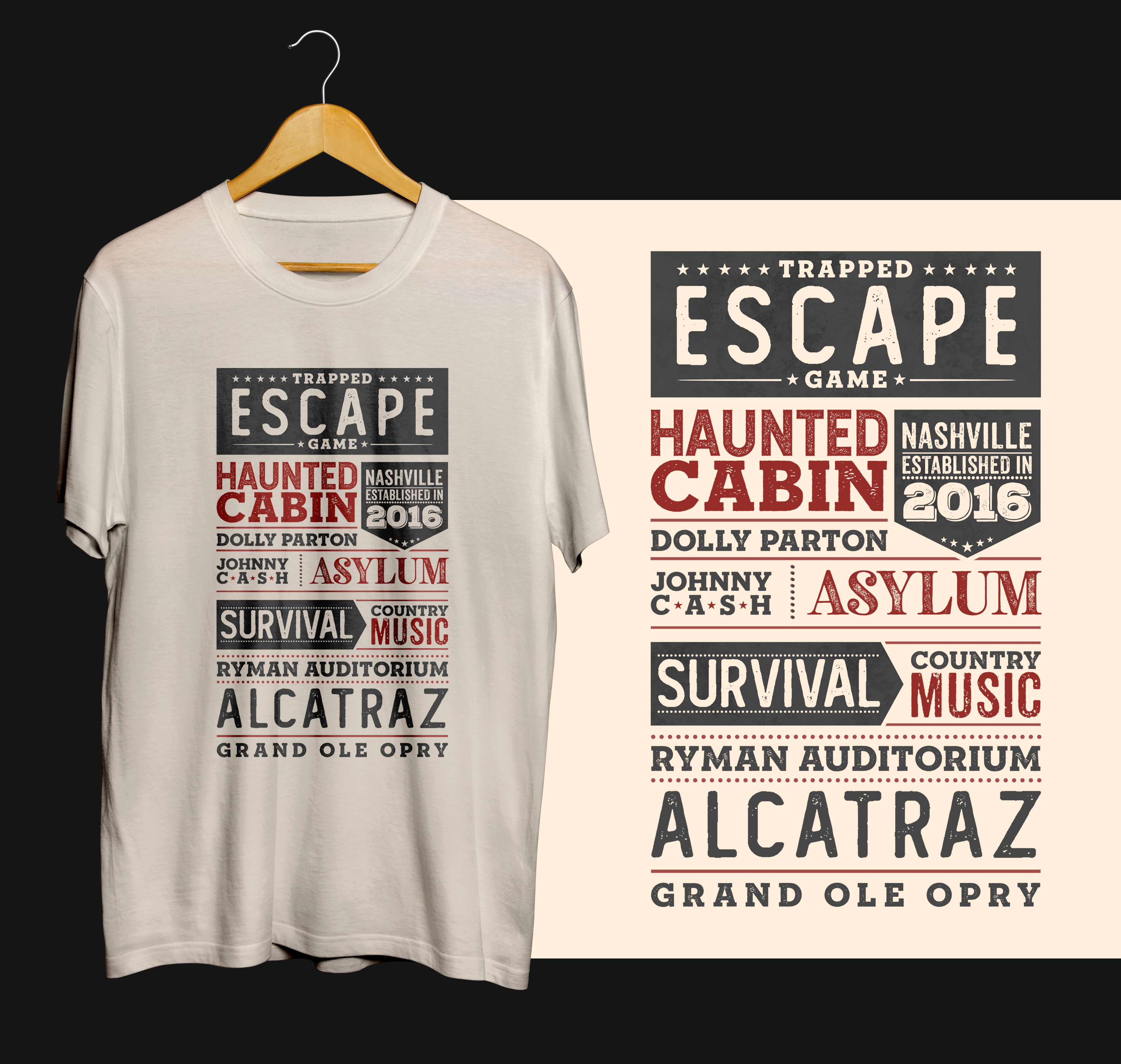 Design de T-shirt par Graphic Storm pour Trapped Escape Game | Design #28682515