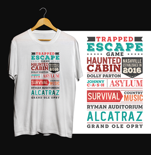 T-Shirt-Design von Graphic Storm für Trapped Escape Game | Design: #28684314
