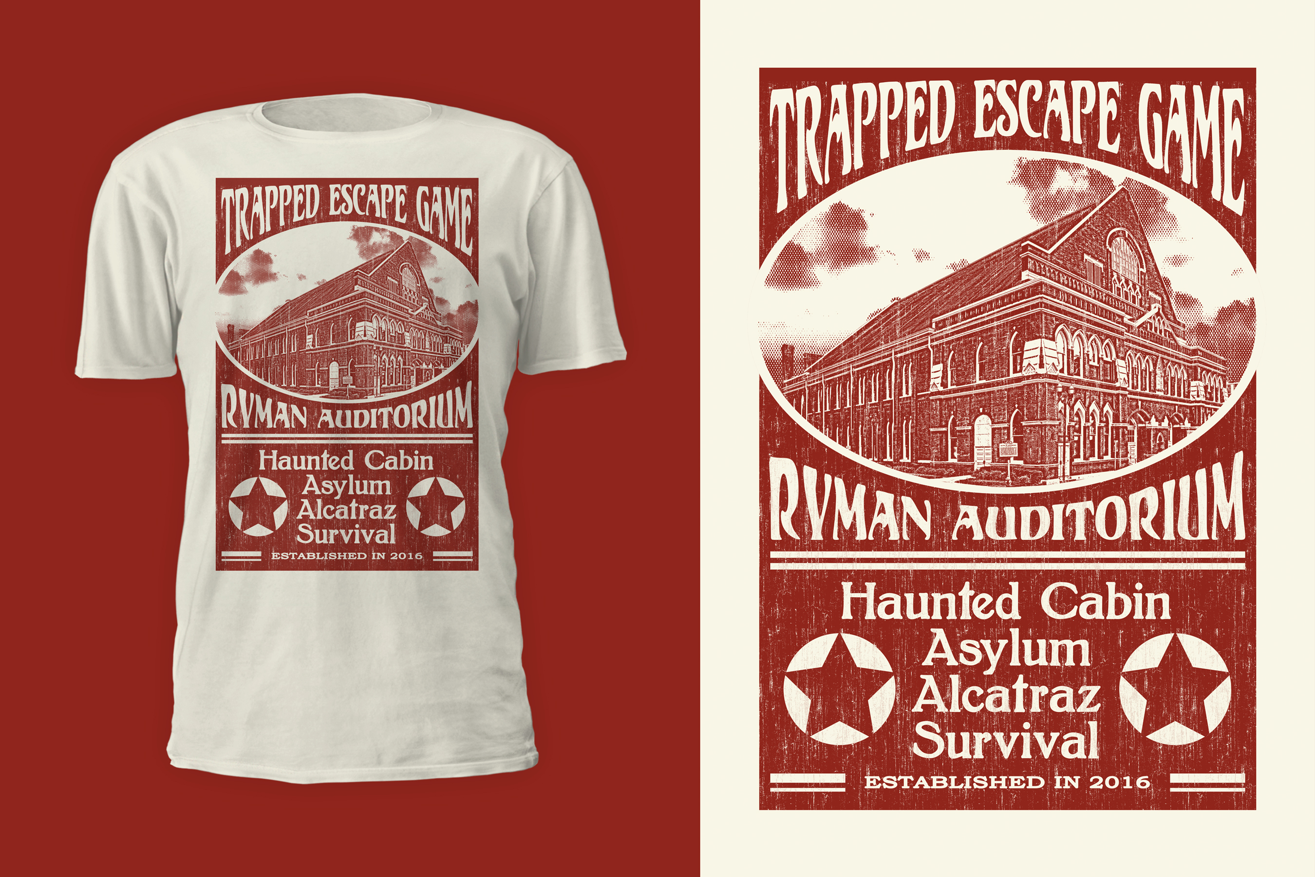 T-Shirt-Design von D'Mono für Trapped Escape Game | Design #28696679