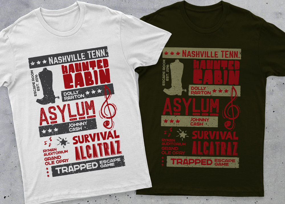 Diseño de Camiseta por BU-Design para Trapped Escape Game | Diseño #28689163