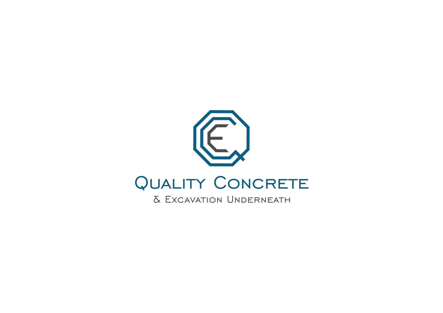Logo-Design von Atiek für Quality concrete & excavation | Design #28671312