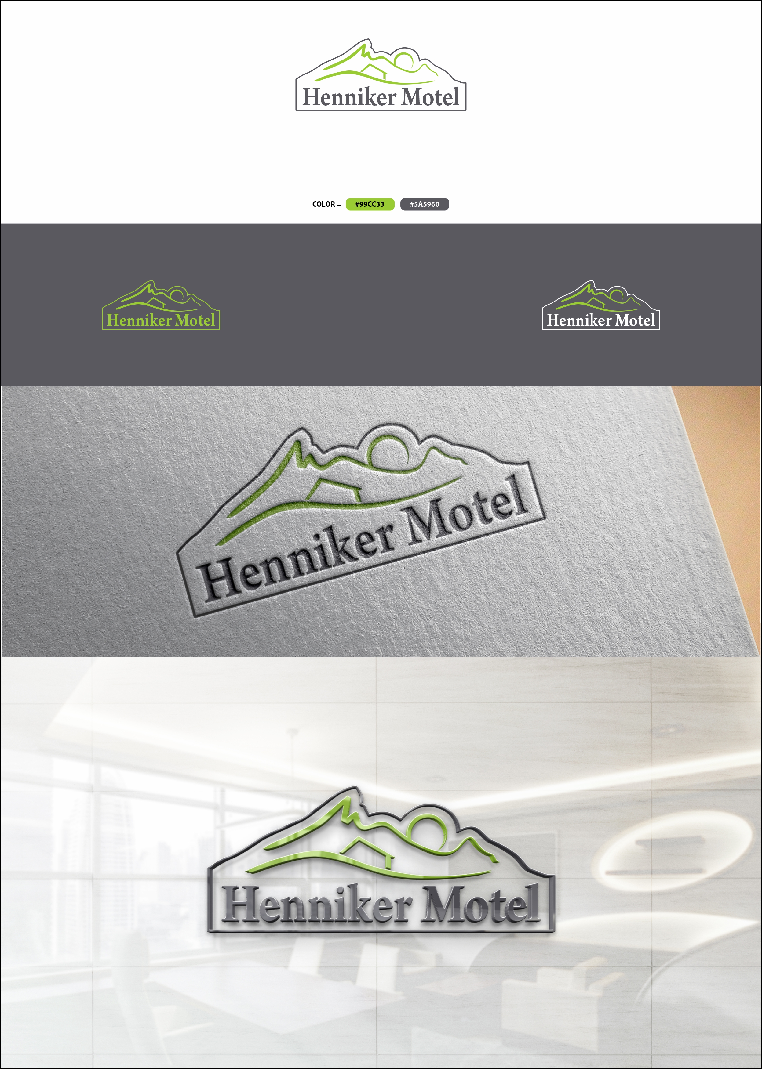 Logo Design by Dickythx16 for Henniker Motel | Design: #28674074