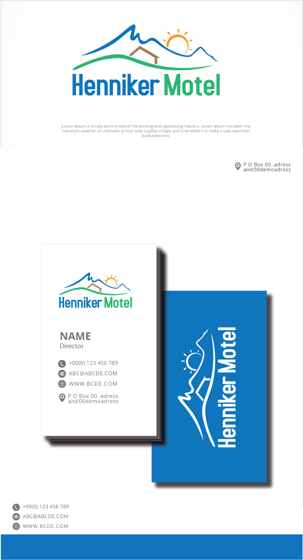 Logo Design by graphicevolution for Henniker Motel | Design #28674113