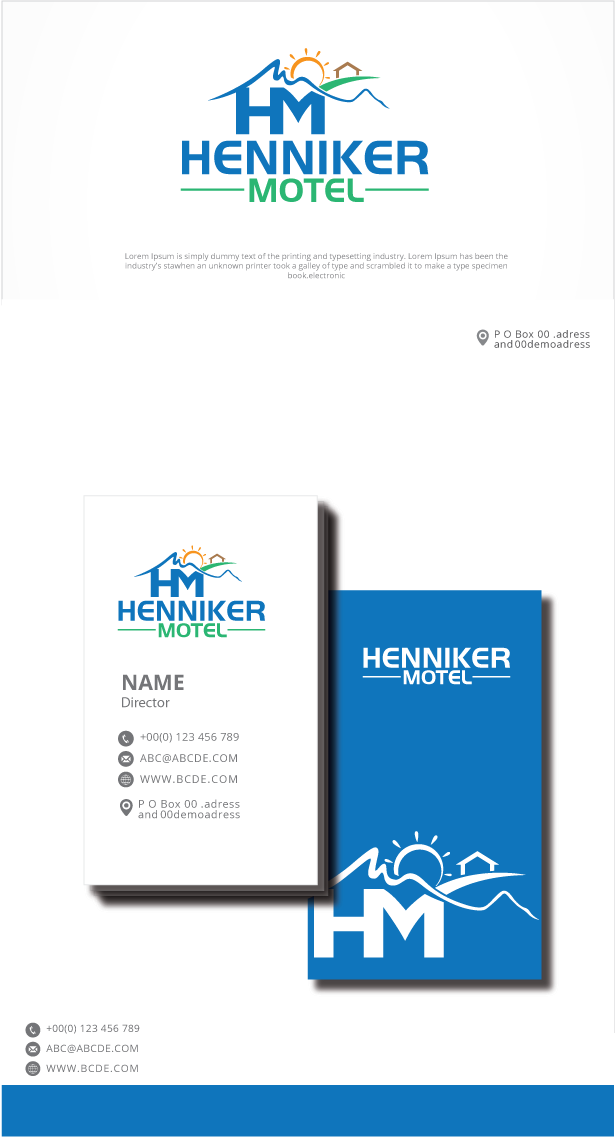 Logo Design by graphicevolution for Henniker Motel | Design #28674232