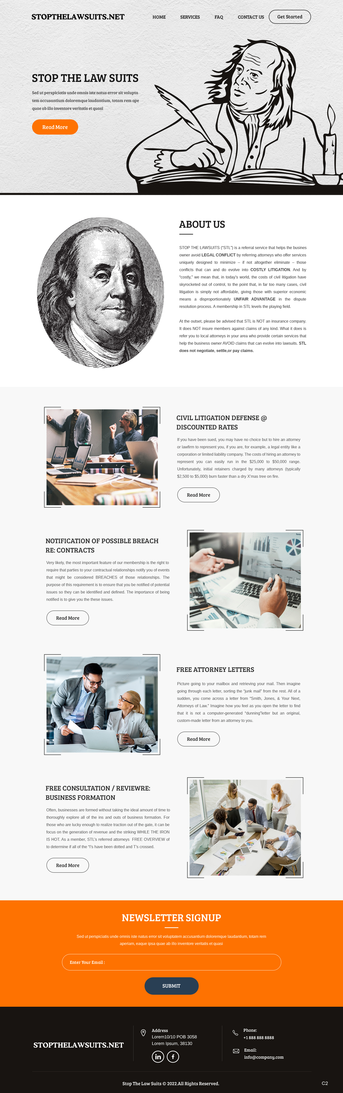 Web Design par pb pour Stop the Lawsuits | Design #28683716
