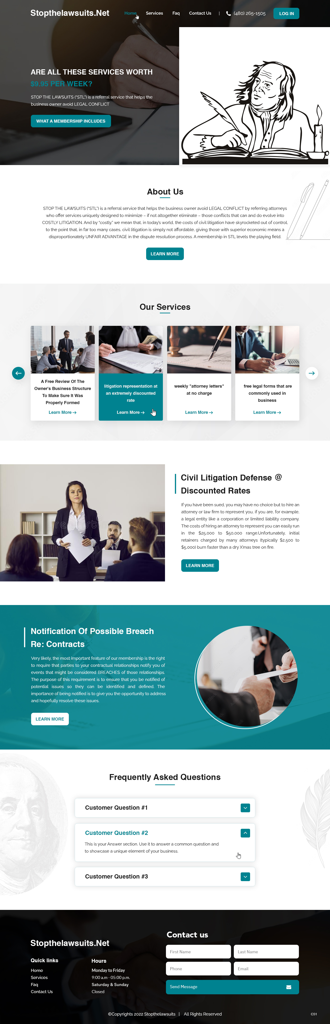 Web Design by pb for Stop the Lawsuits | Design #28683726