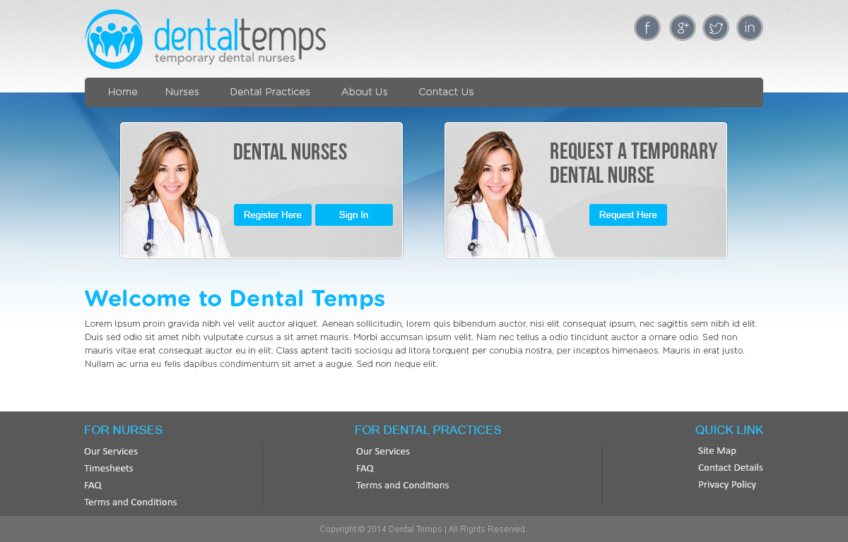 Web Design by Tanvir for www.dentaltemps.com.au | Design #3073076