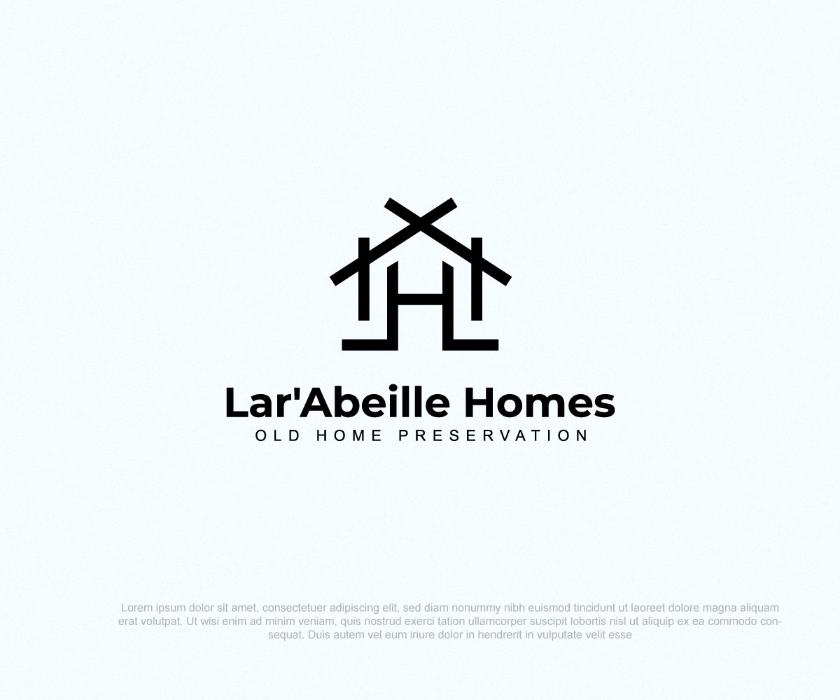 Logo-Design von Niizam Uddin für Lar'Abeille Homes | Design #28675741