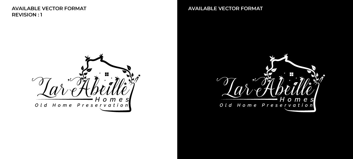 Diseño de Logo por RS_Design para Lar'Abeille Homes | Diseño #28679575