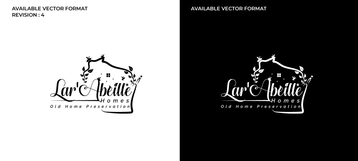 Logo Design by RS_Design for Lar'Abeille Homes | Design #28679577