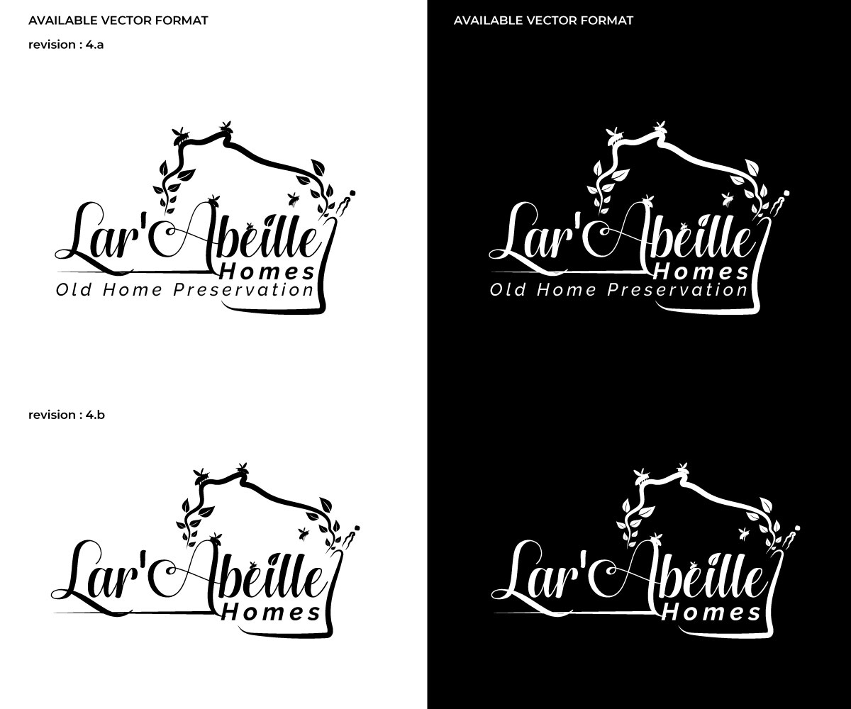 Logo Design by RS_Design for Lar'Abeille Homes | Design #28684819