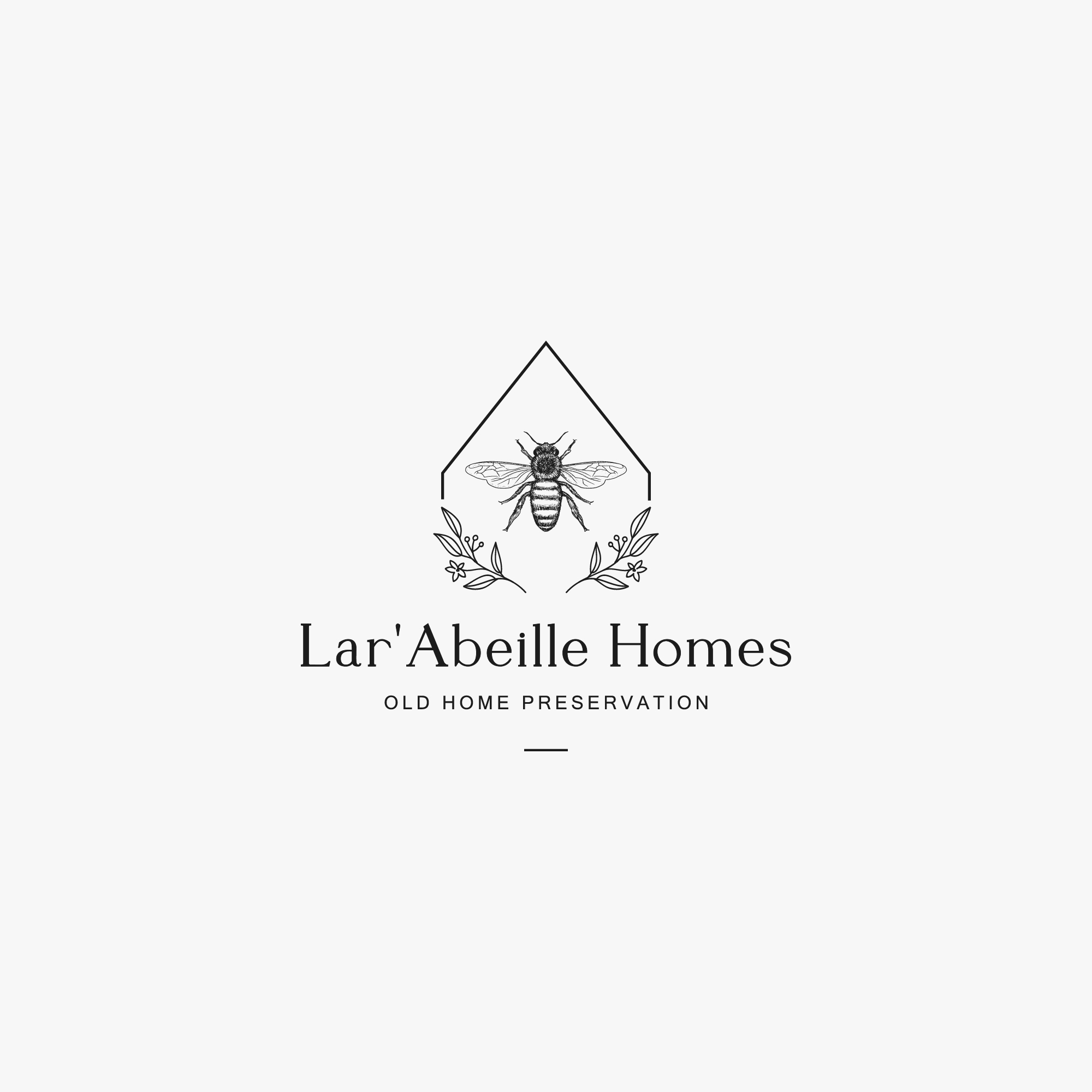 Logo Design by Peroni for Lar'Abeille Homes | Design #28707932