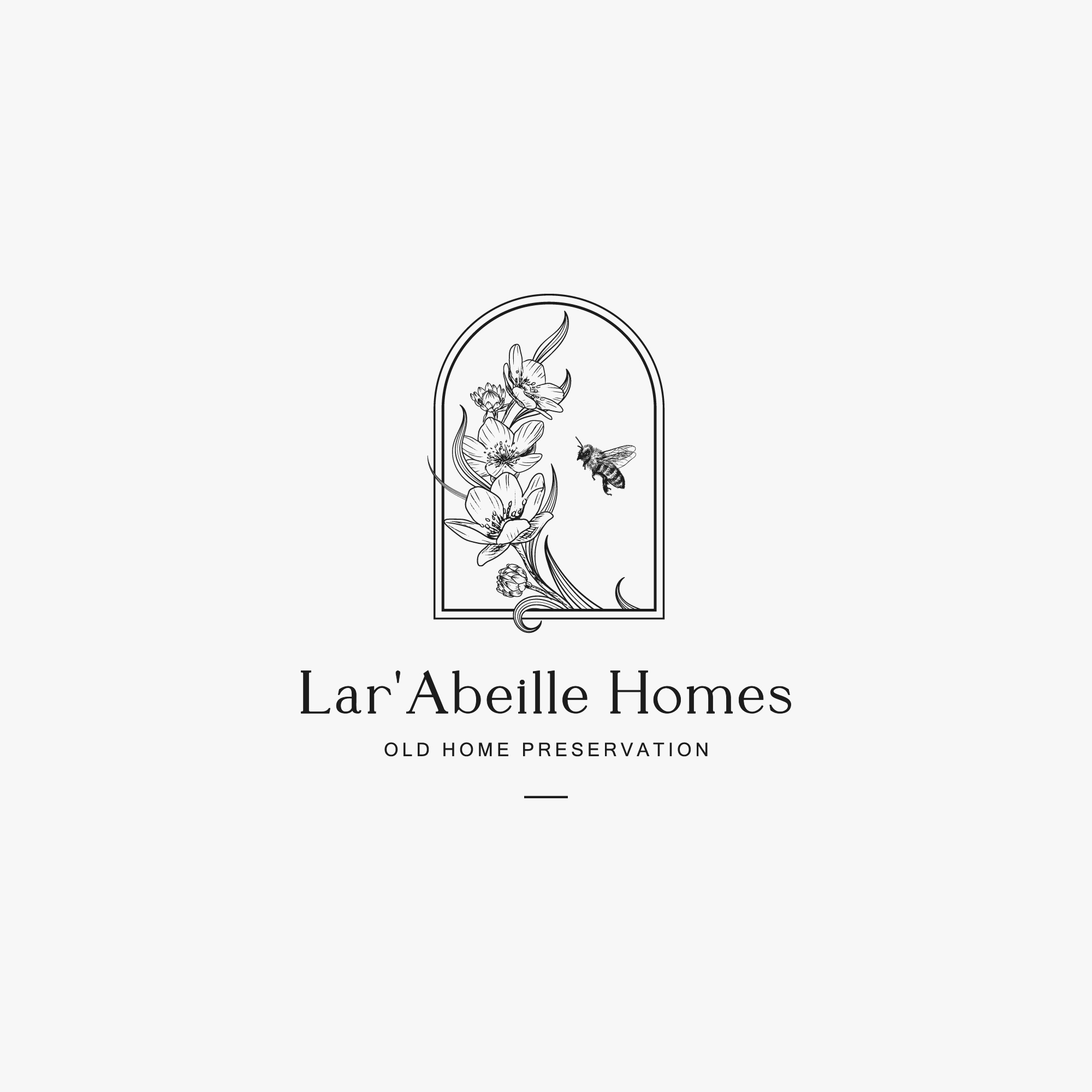 Logo Design by Peroni for Lar'Abeille Homes | Design #28707933