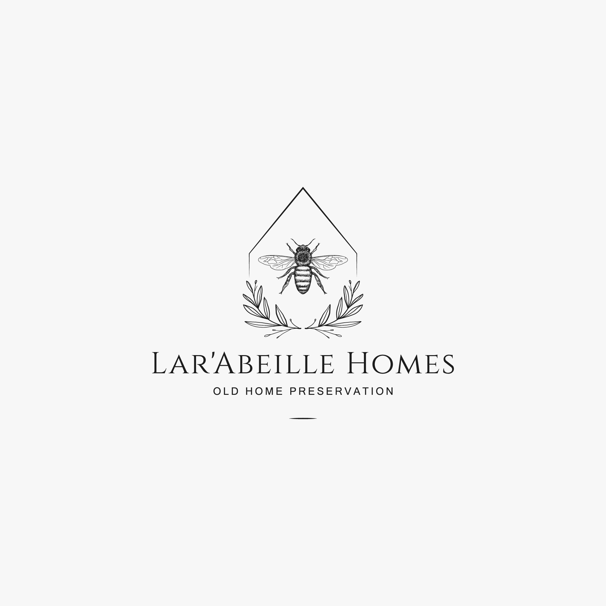 Logo Design by Peroni for Lar'Abeille Homes | Design #28707934