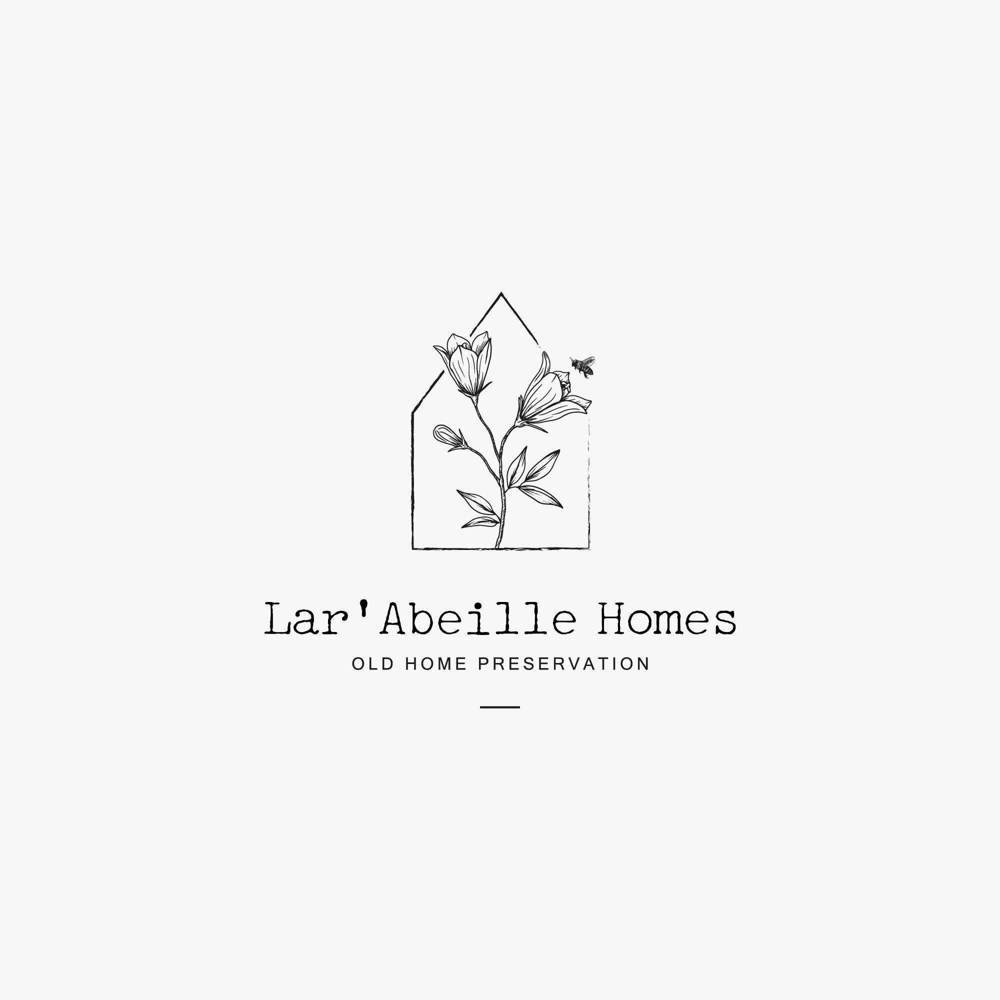 Logo Design by Peroni for Lar'Abeille Homes | Design #28707964