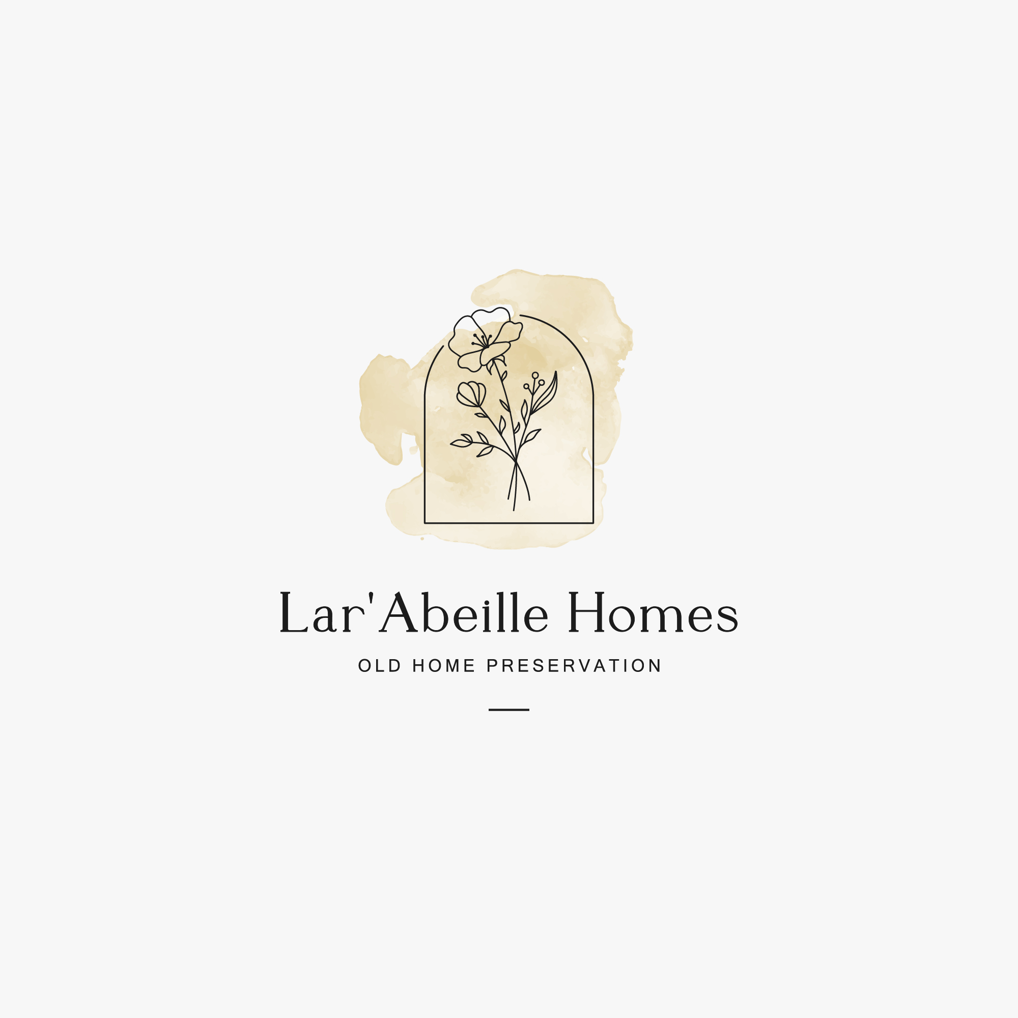 Logo Design by Peroni for Lar'Abeille Homes | Design #28707967