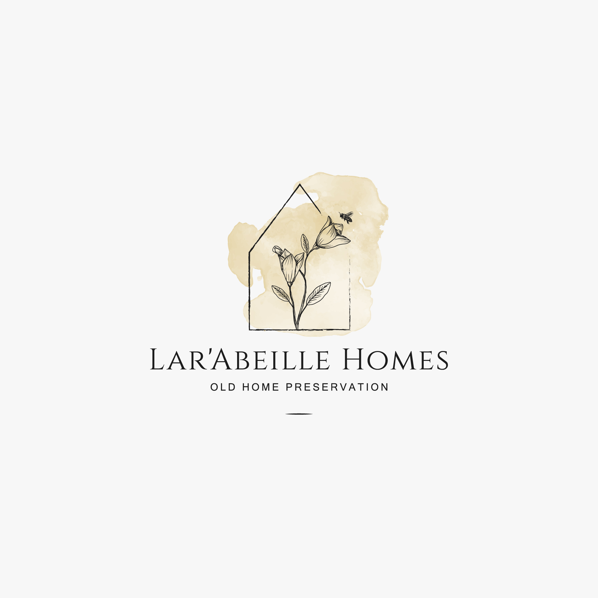 Logo Design by Peroni for Lar'Abeille Homes | Design #28707972