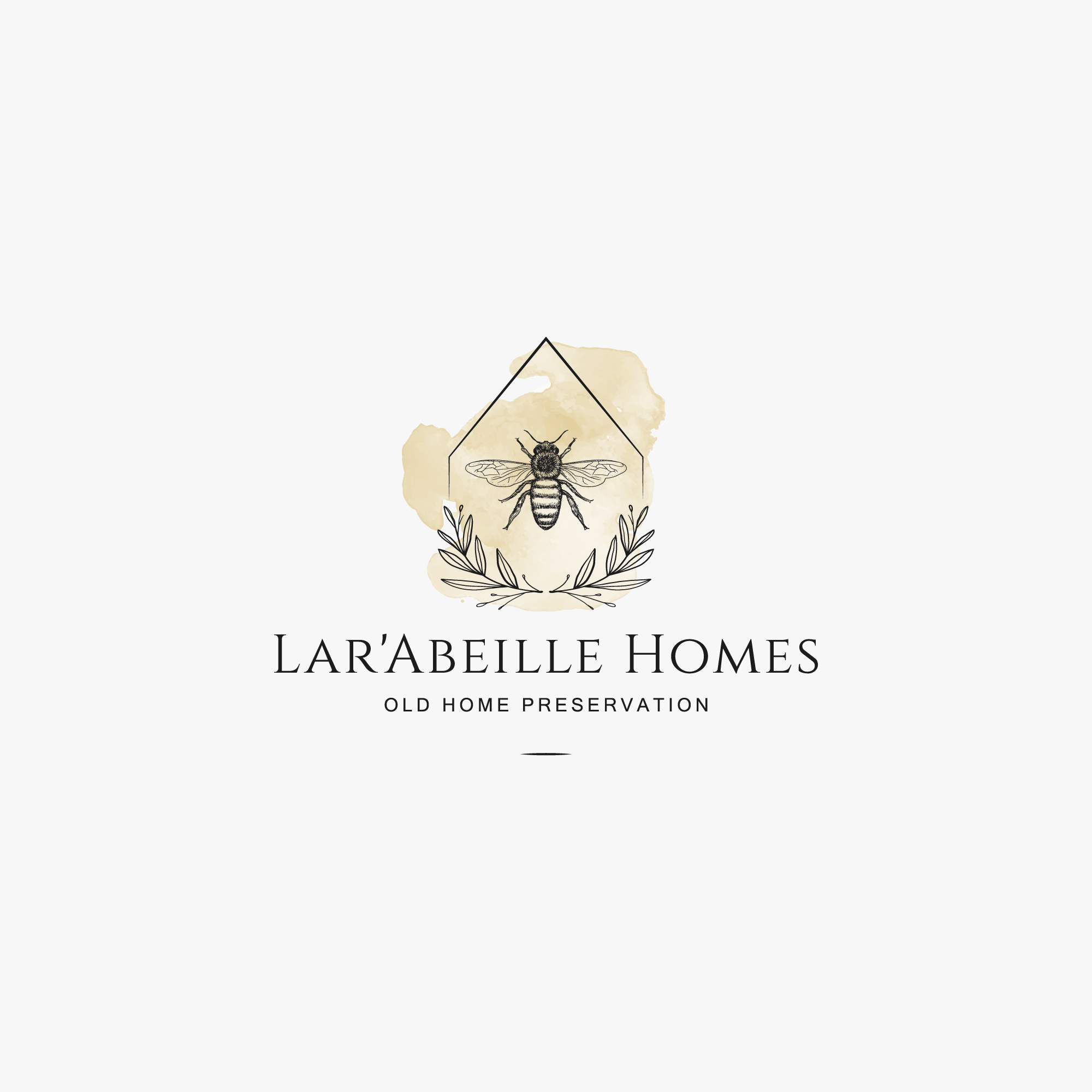 Logo Design by Peroni for Lar'Abeille Homes | Design #28707974