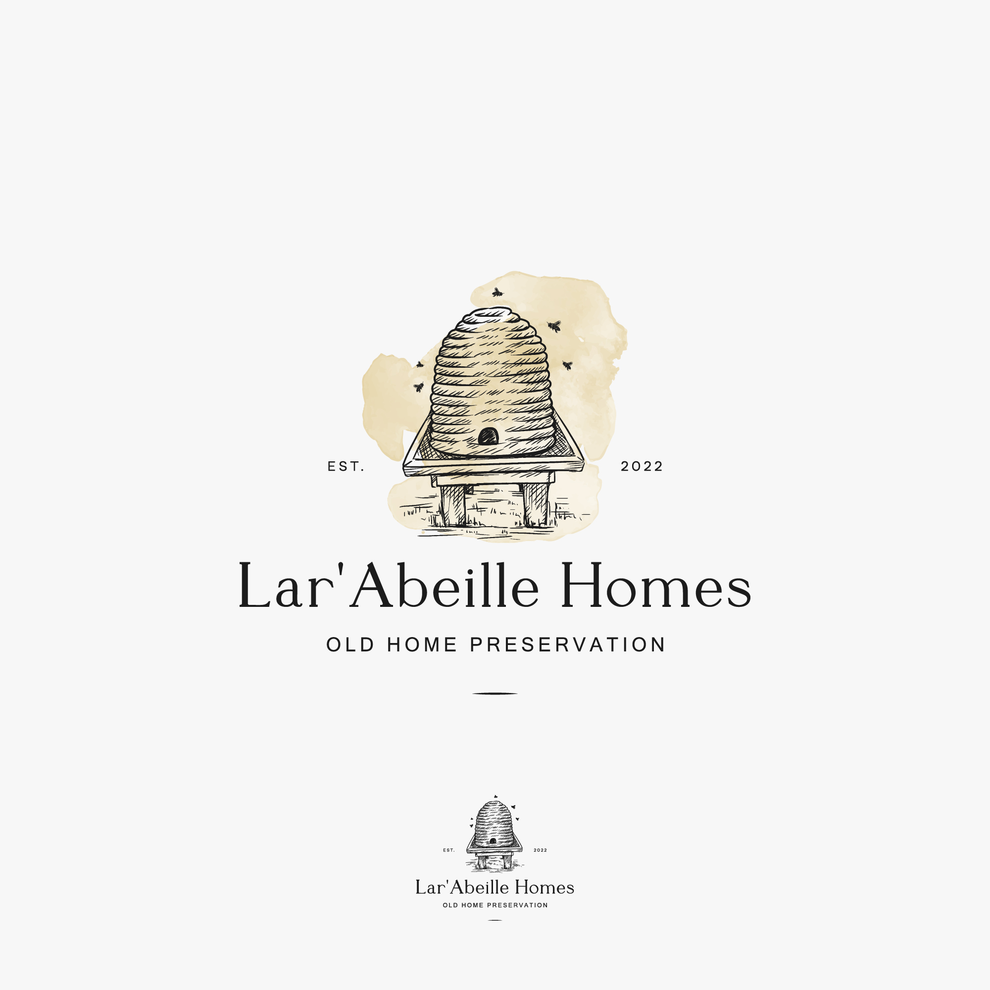 Logo Design by Peroni for Lar'Abeille Homes | Design #28938137