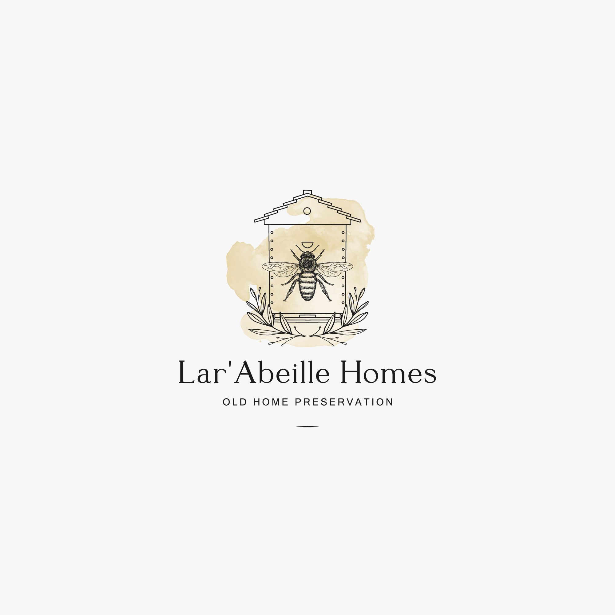 Logo Design by Peroni for Lar'Abeille Homes | Design #28947254