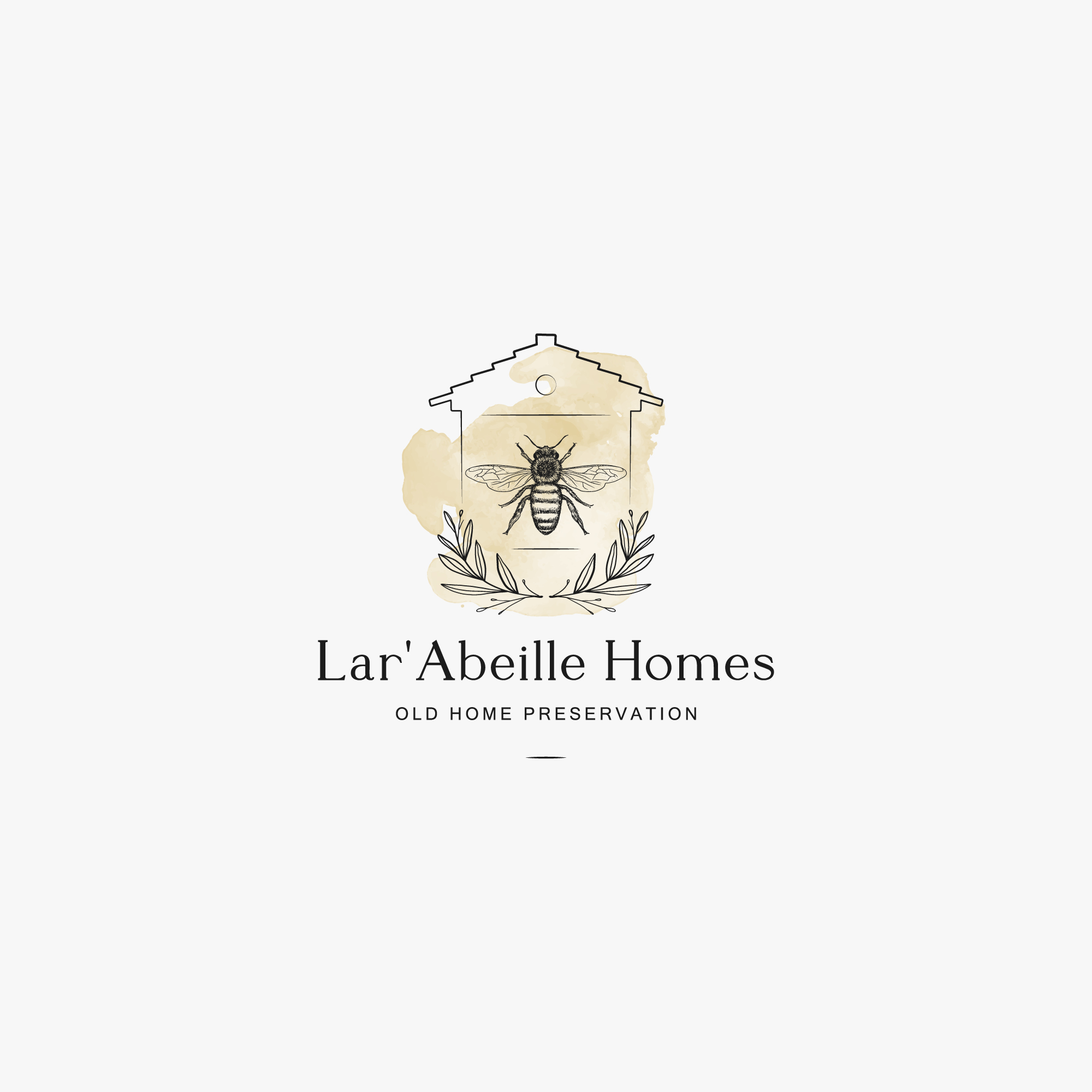 Logo-Design von Peroni für Lar'Abeille Homes | Design #28947256
