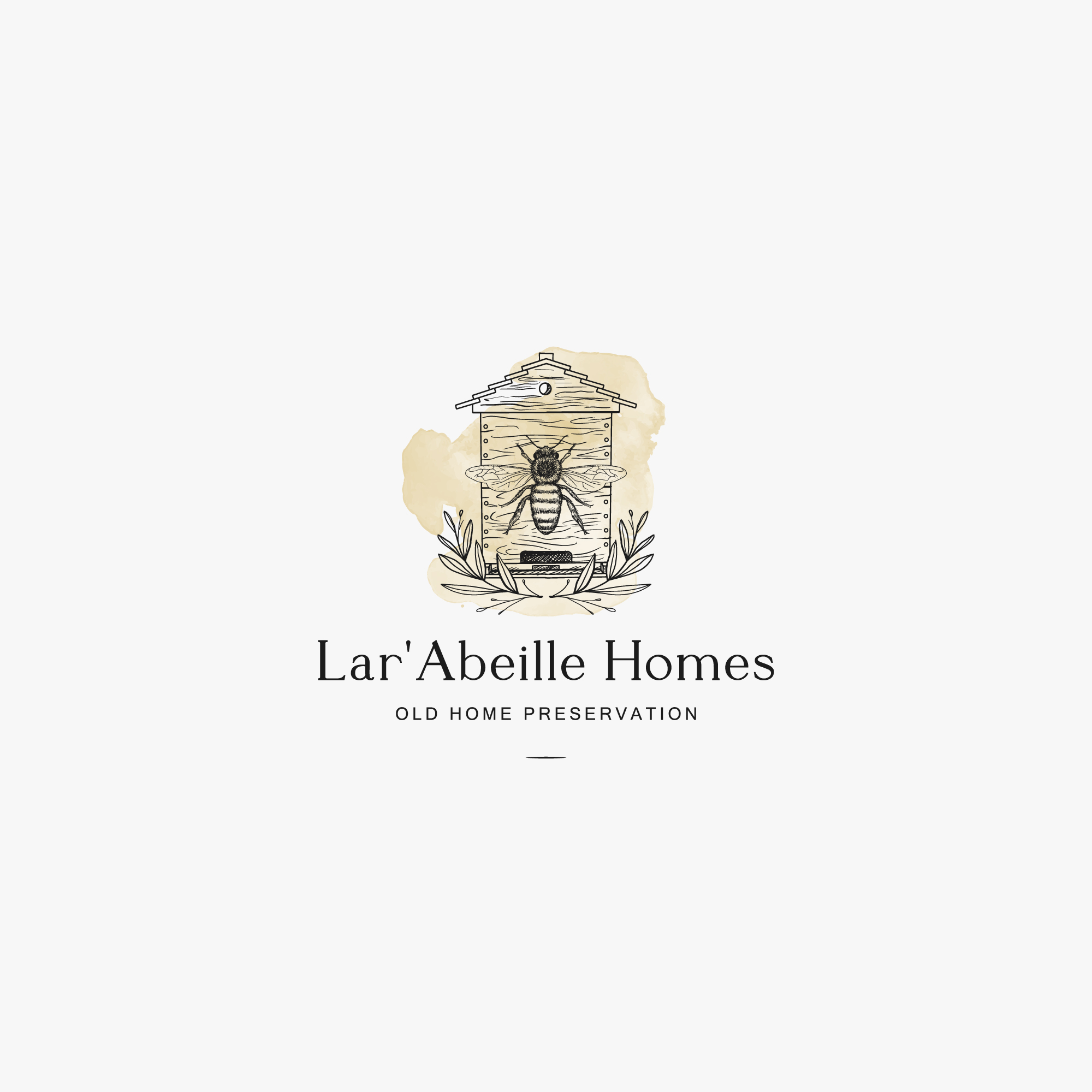 Logo-Design von Peroni für Lar'Abeille Homes | Design #28947258