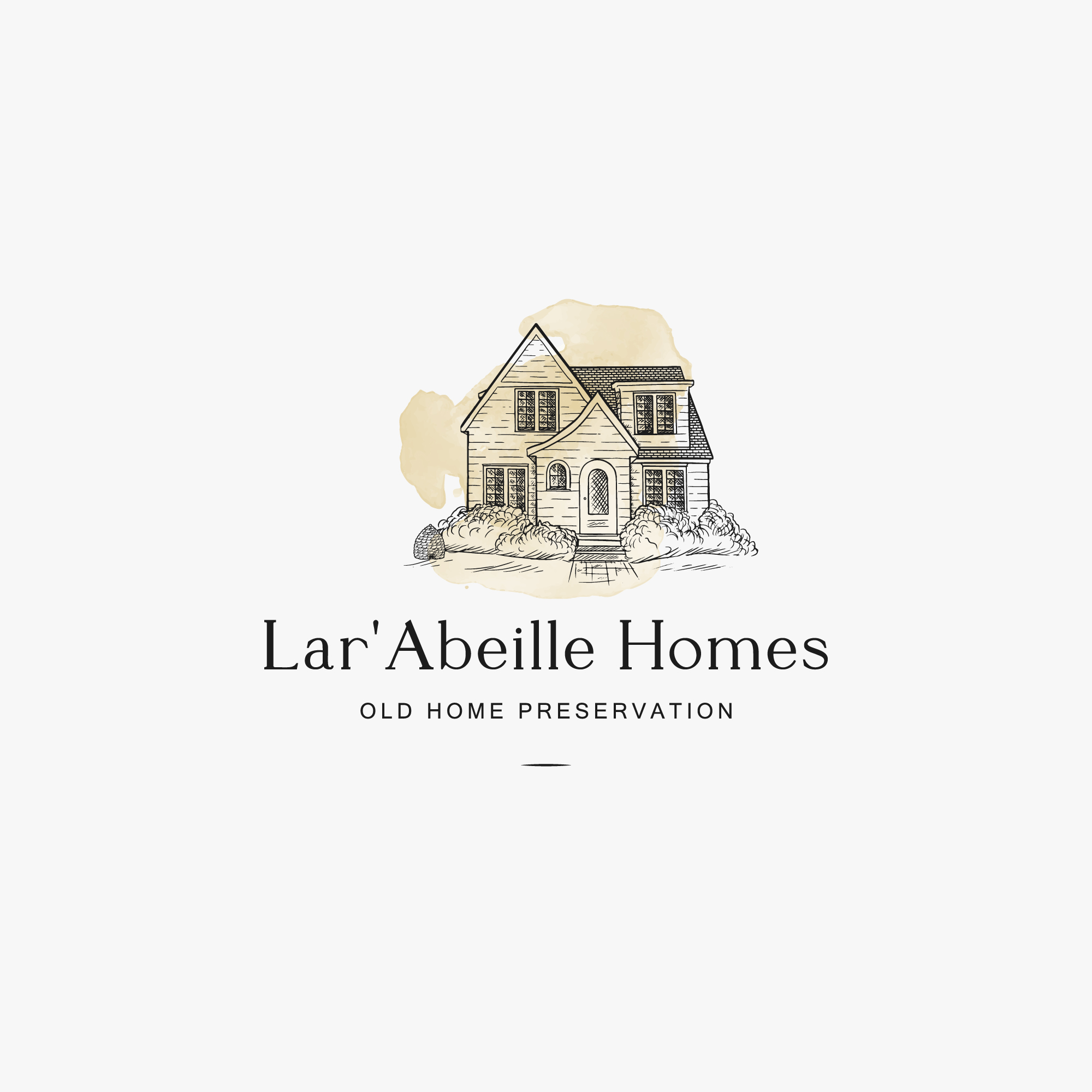 Logo Design by Peroni for Lar'Abeille Homes | Design #28984695