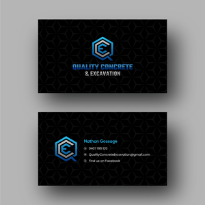 Visitenkarten-Design von Deep-Sign für Quality concrete & excavation | Design: #28676013