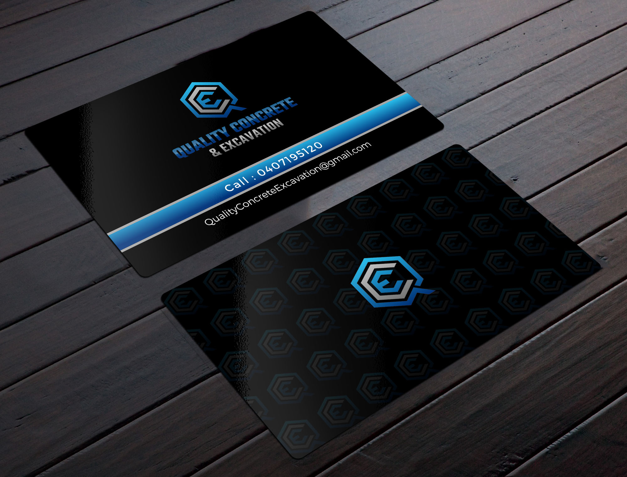 Business Card Design by RENEXIT for Quality concrete & excavation | Design #28676076