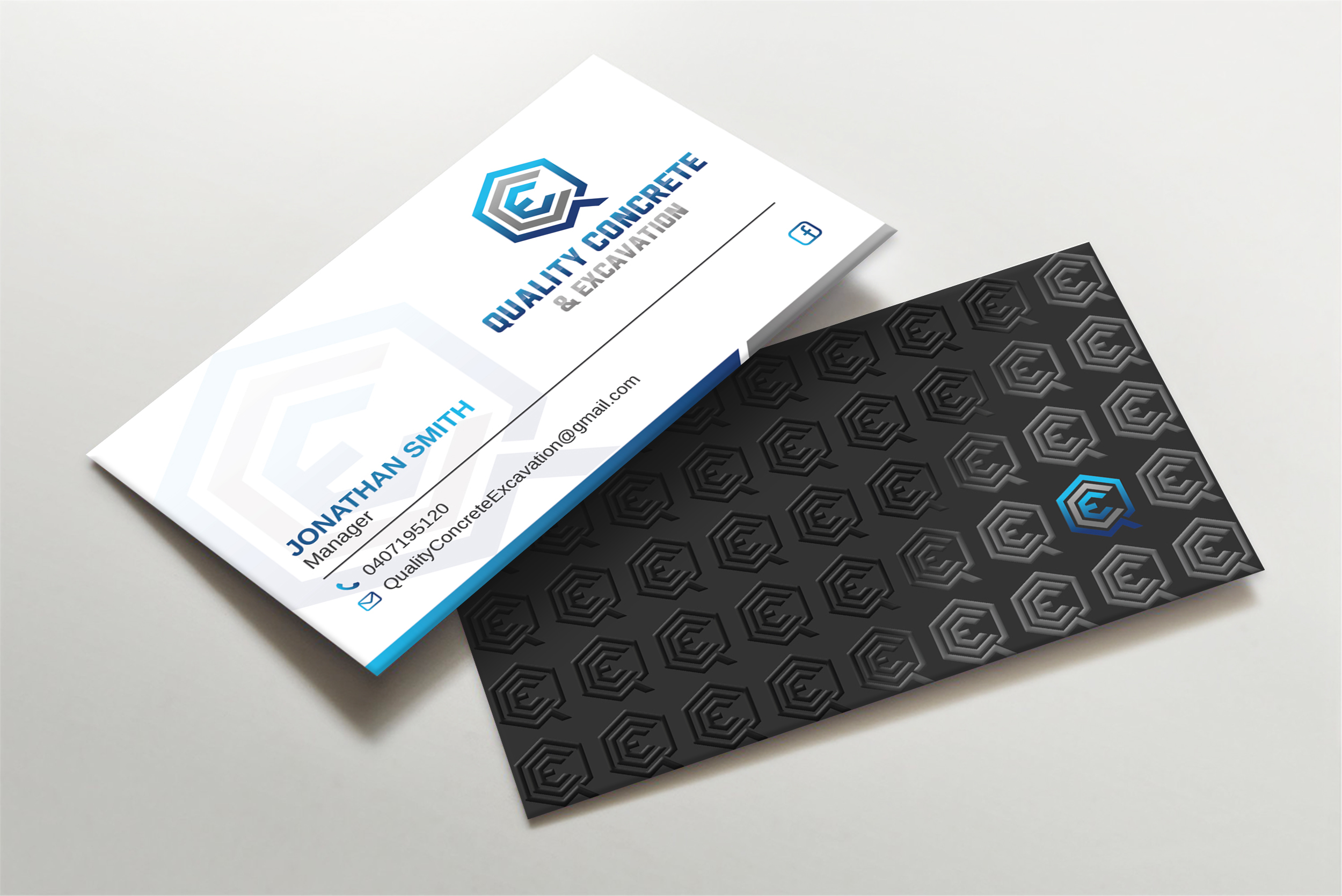 Design de Carte de Visite par Imagine design000 pour Quality concrete & excavation | Design #28676036