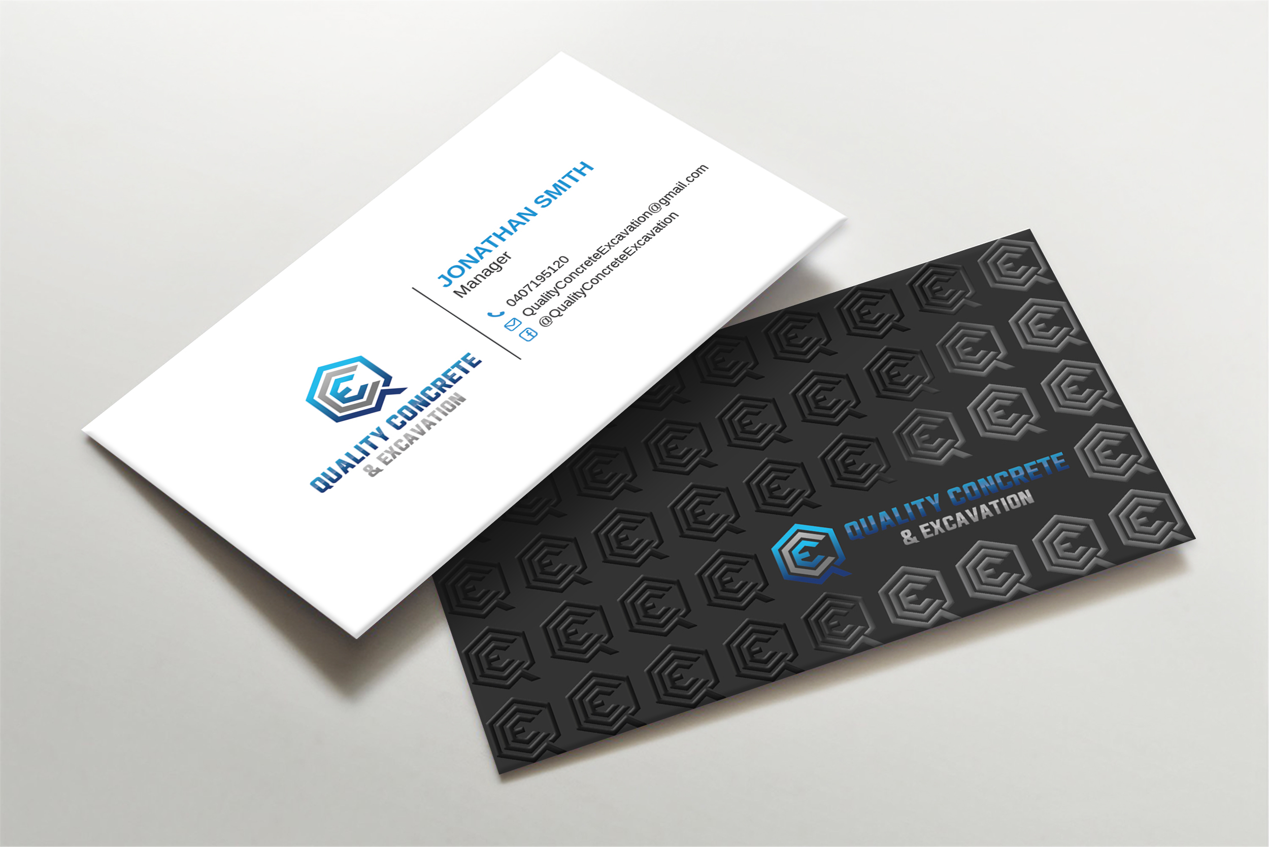 Design de Carte de Visite par Imagine design000 pour Quality concrete & excavation | Design #28676040